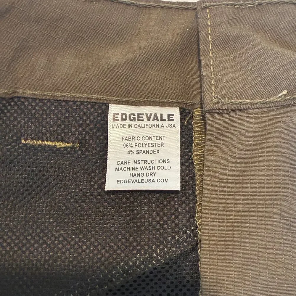 Edgevale Foothill Pant Mens 30x30 Forest Ripstop Hiking Stretch Double Knee USA